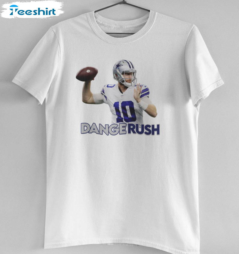 Cooper Rush Shirt - Dallas Cowboys Vintage Short Sleeve Sweatshirt