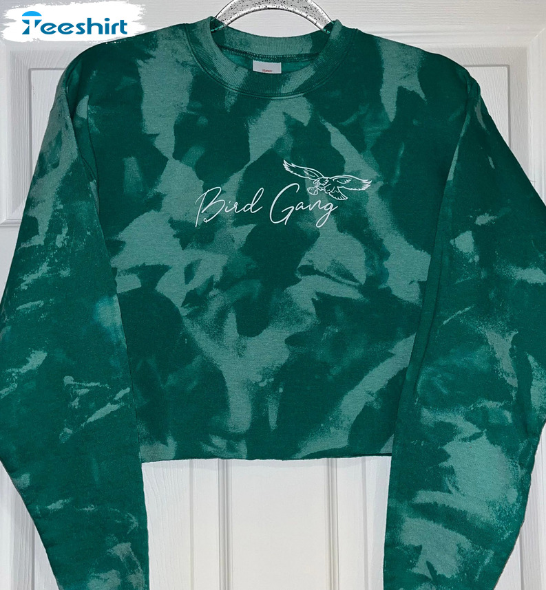 Green Bird Gang Sweatshirt - Mdash Bleached Amp Unisex Hoodie Crewneck