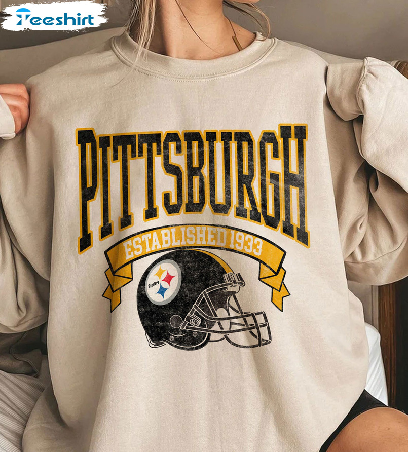 Pittsburgh Established 1933 Shirt - Pittsburgh Football Crewneck Sweatshirt