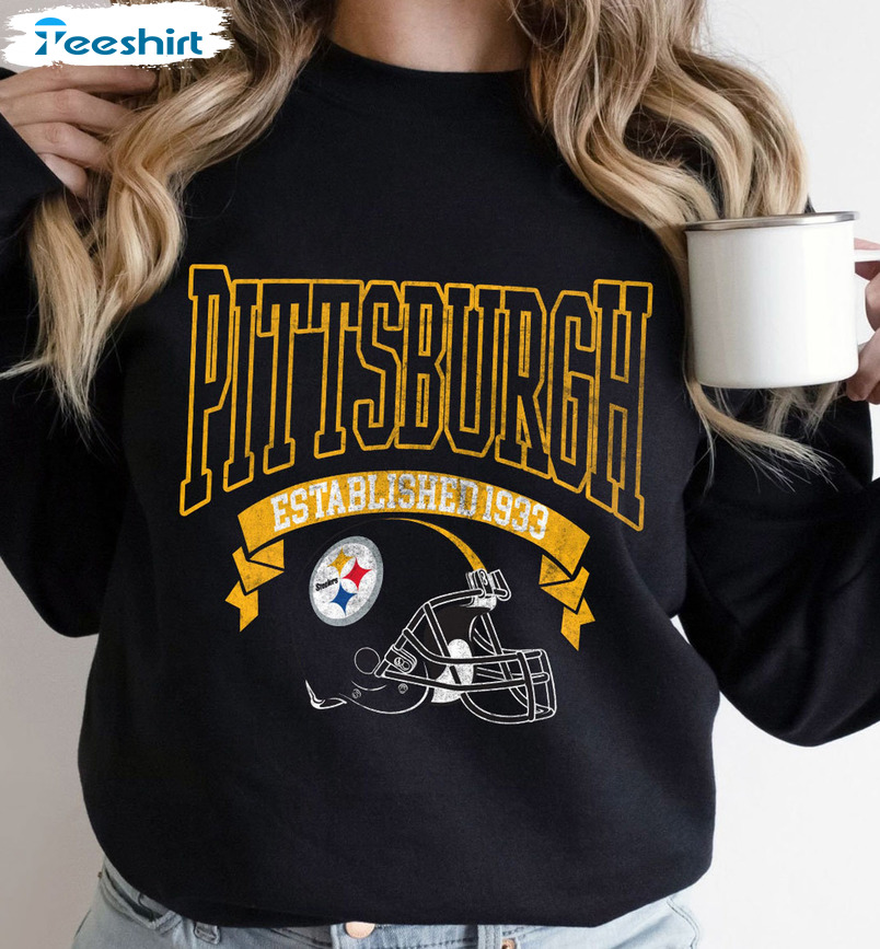 Pittsburgh Established 1933 Shirt - Pittsburgh Football Crewneck Sweatshirt