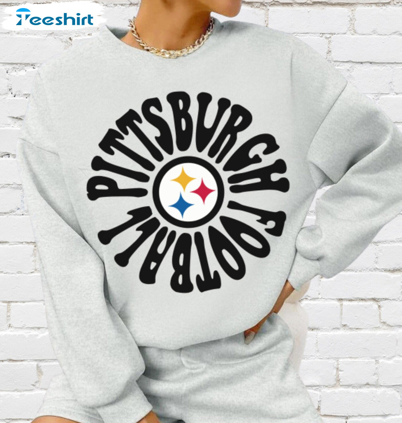 Pittsburgh Football Shirt - Pittsburgh Steelers Sweatshirt Vintage Crewneck