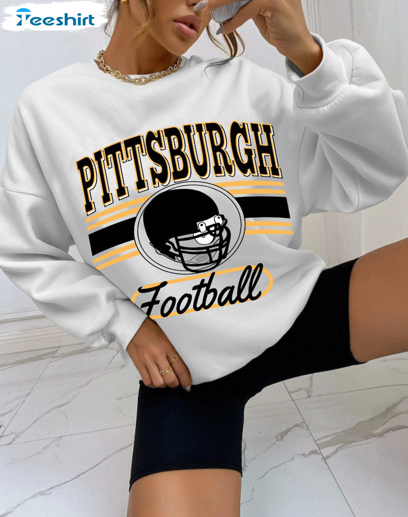 Pittsburgh Football Shirt - Steel City Vintage Sweatshirt Crewneck