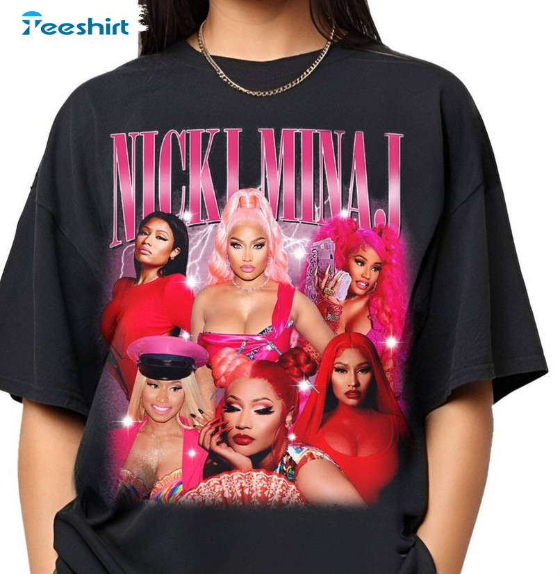 Nicki Minaj Rapper Shirt, Vintage Music Tee Tops Sweater