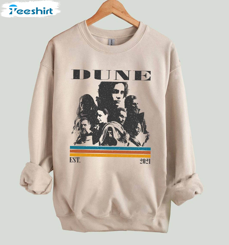 Dune Movie Vintage Shirt, Retro Timothee Chalamet Long Sleeve Hoodie