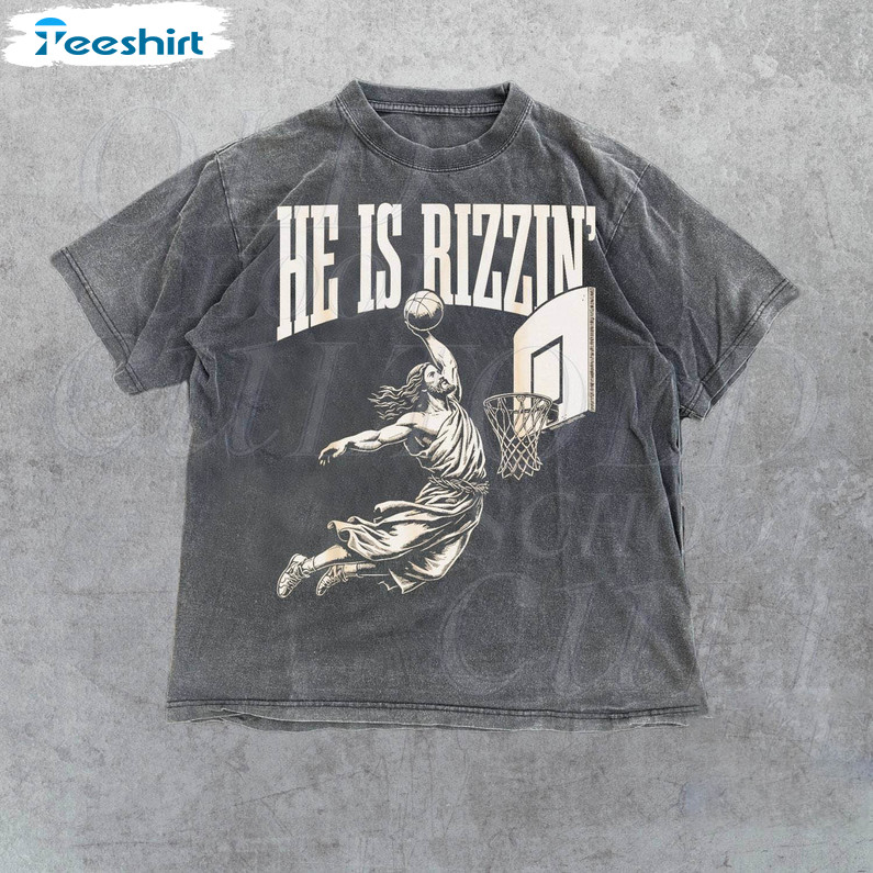 He Is Rizzin Vintage Shirt, Humor Easter Tee Tops T-shirt