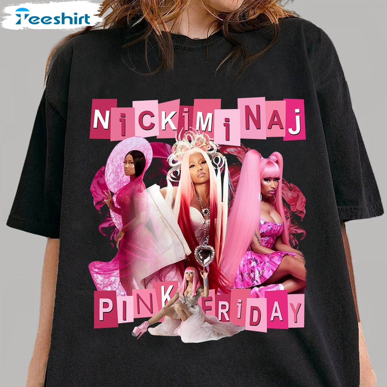 Nicki Minaj Shirt, Pink Friday 2 Airbrush Long Sleeve Tee Tops