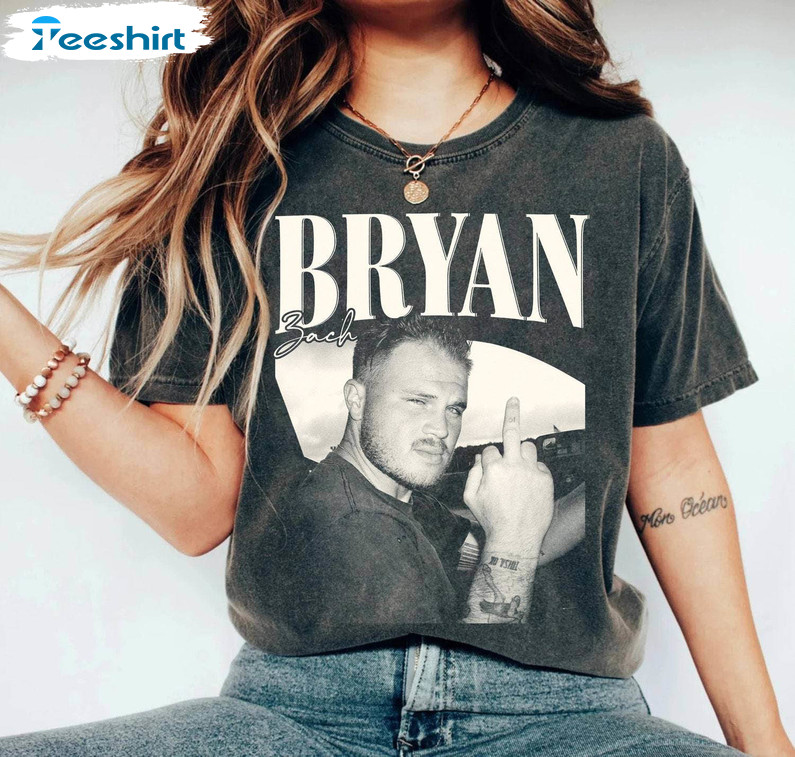 Vintage Zach Bryan Middle Finger Shirt, The Show Tour 2024 Sweater Tee Tops