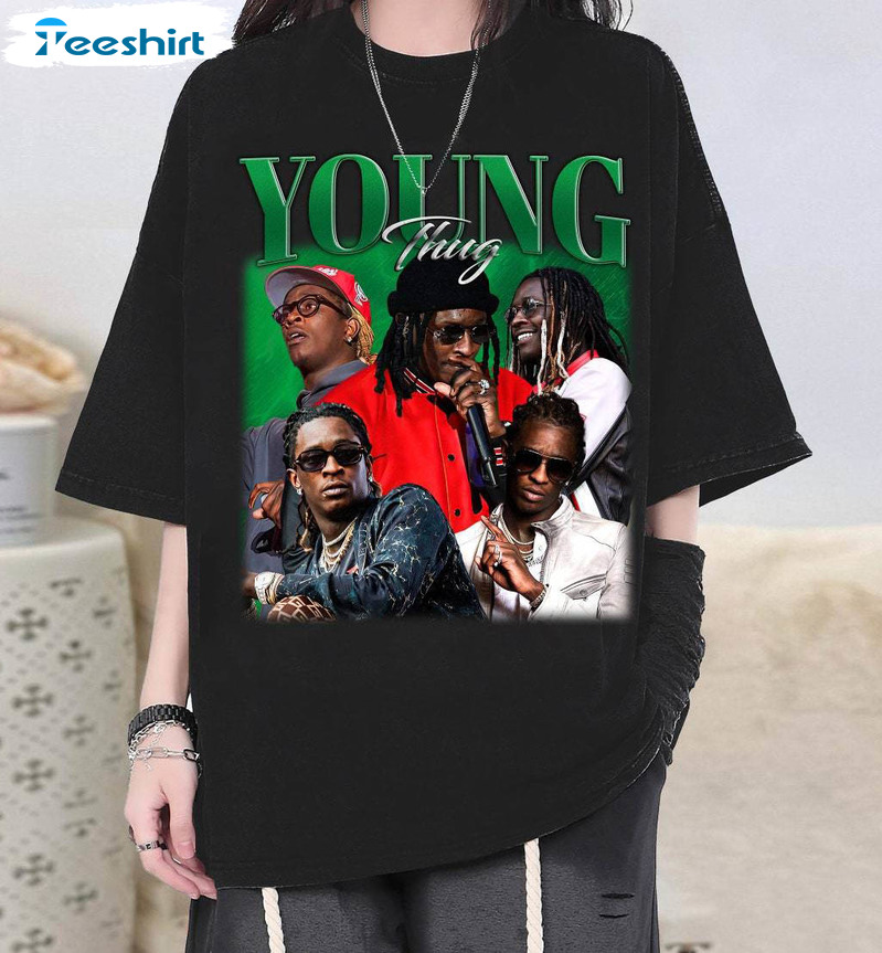 Vintage Young Thug Shirt, Gift For Fan Crewneck Sweatshirt