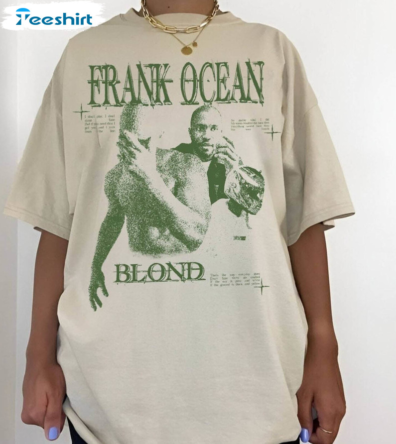 Retro Frank Ocean Shirt, Blond Album Short Sleeve Tee Tops