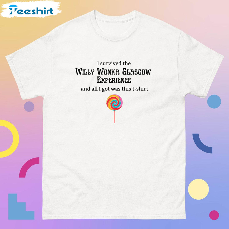 Willy Wonka Glasgow Experience Commemorative Shirt, Chocolate Experience Short Sleeve