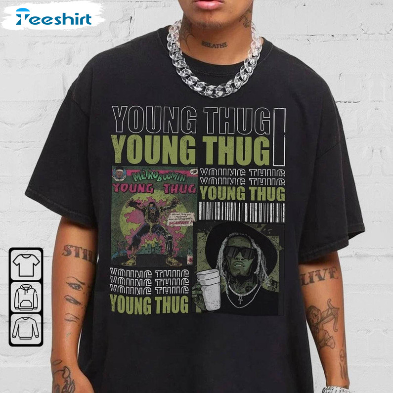 Limited Young Thug Shirt, Comic Rap Gift Unisex Hoodie Tee Tops