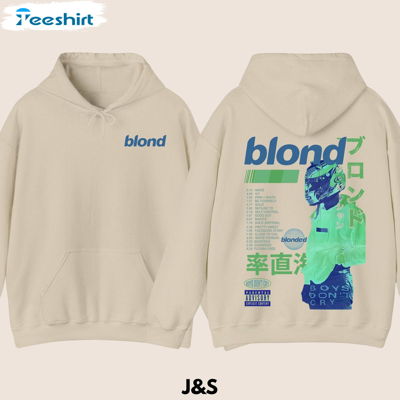 Frank Blond Hoodie, Unisex Retro Crewneck Sweatshirt Tee Tops