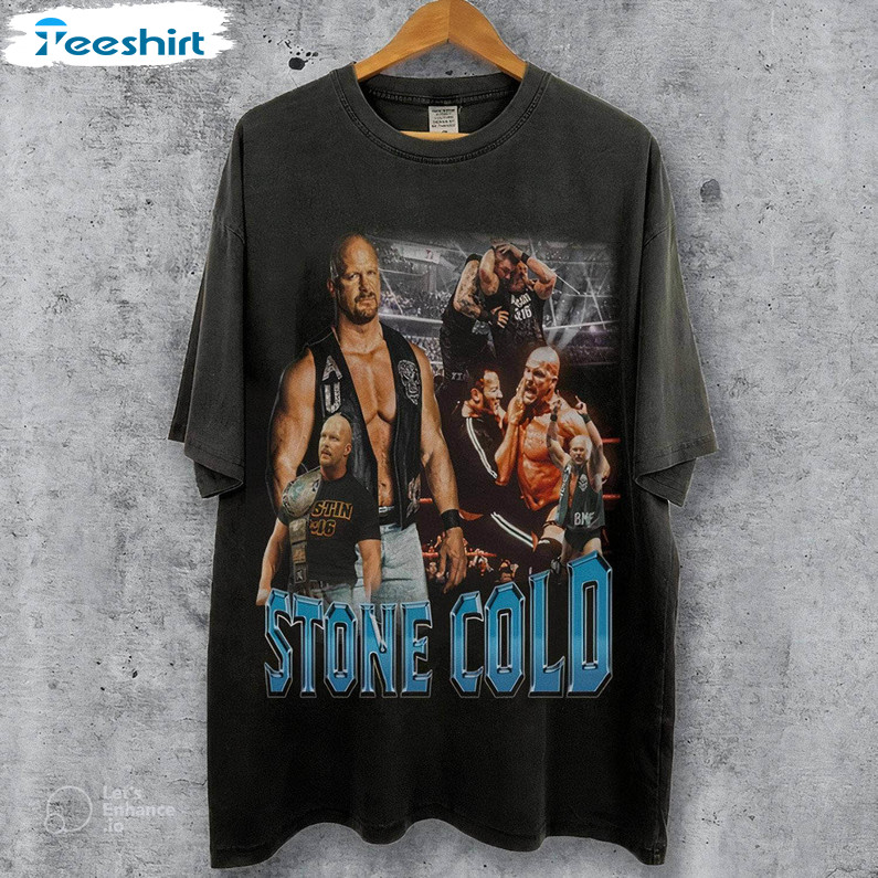 Vintage 90s Stone Cold Shirt, Retro Sweatshirt Hoodie