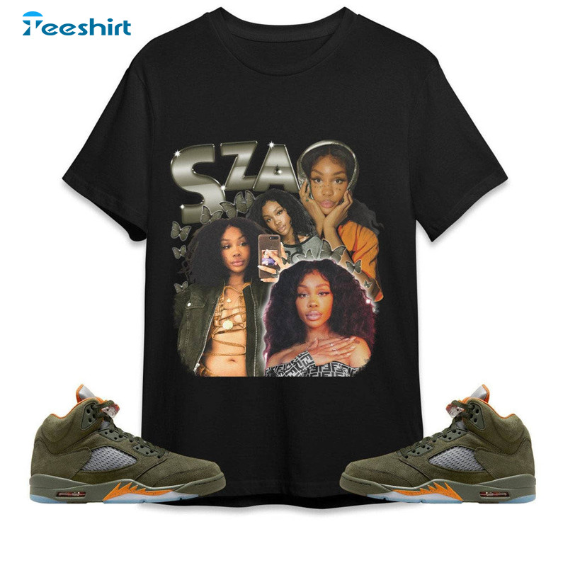 SZA Wild Unisex Shirt, Jordan 5 Olive Sweatshirt Hoodie