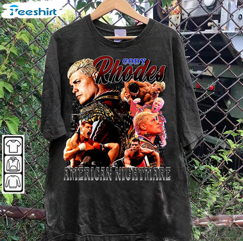 Vintage 90s Style Cody Rhodes Shirt, American Sweater Tee Tops