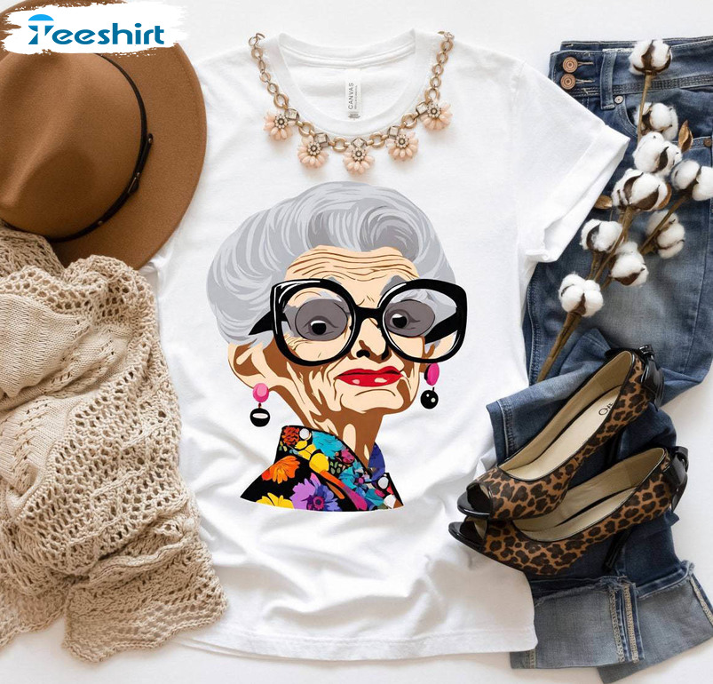 Iris Apfel Inspired Shirt, An Iconic Older Woman Sweater Tee Tops