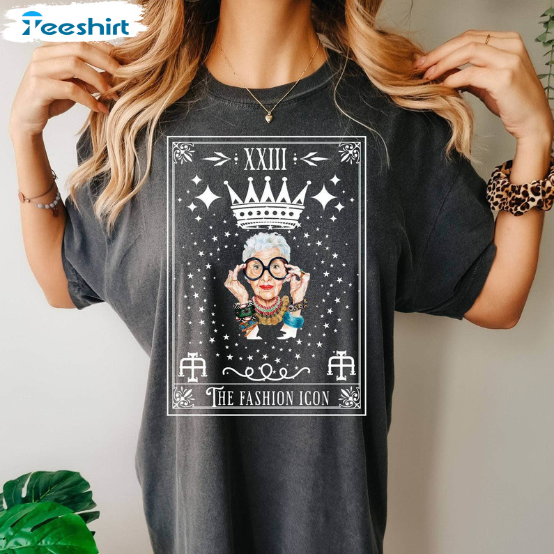 Limited Iris Apfel Rip Fashion Shirt, Unisex Cotton Hoodie Tee Tops