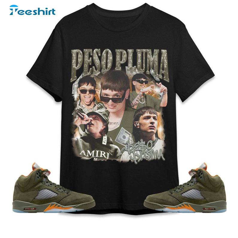 Peso Pluma Unisex Shirt, Jordan 5 Olive Sweatshirt Hoodie