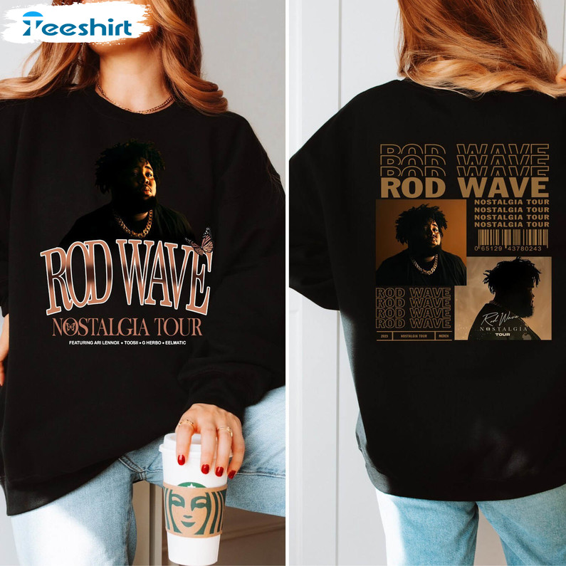 Retro Rod Wave Lyrics 2 Side Sweatshirt, Nostalgia 2023 Concert Tank Top Hoodie