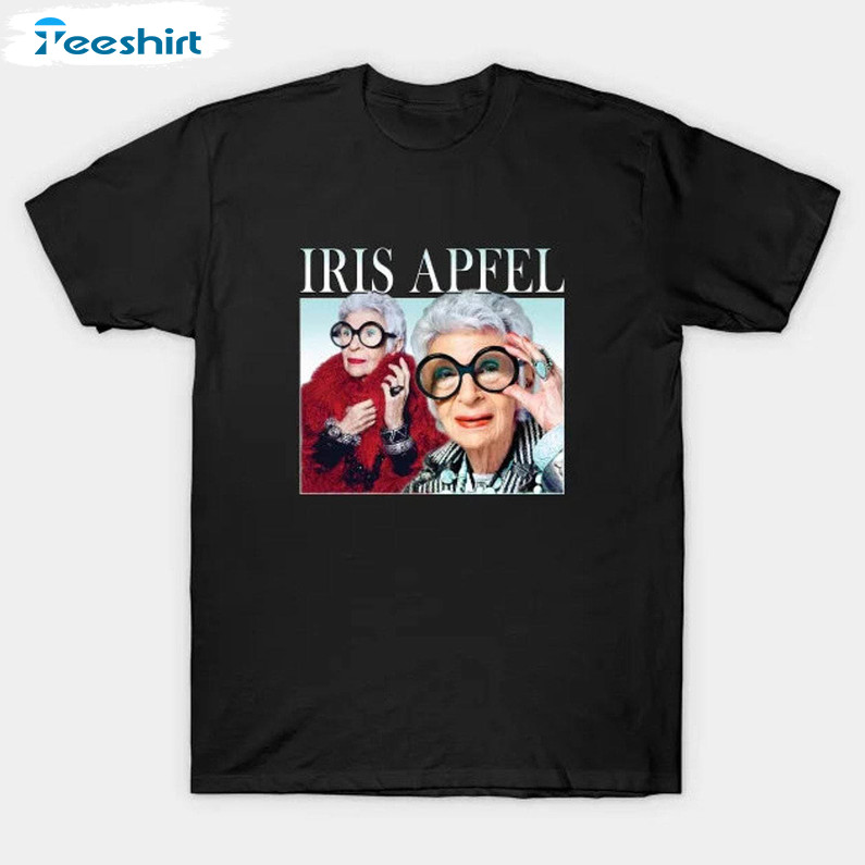 Iris Apfel Shirt, Retro Top For Women Hoodie Tee Tops