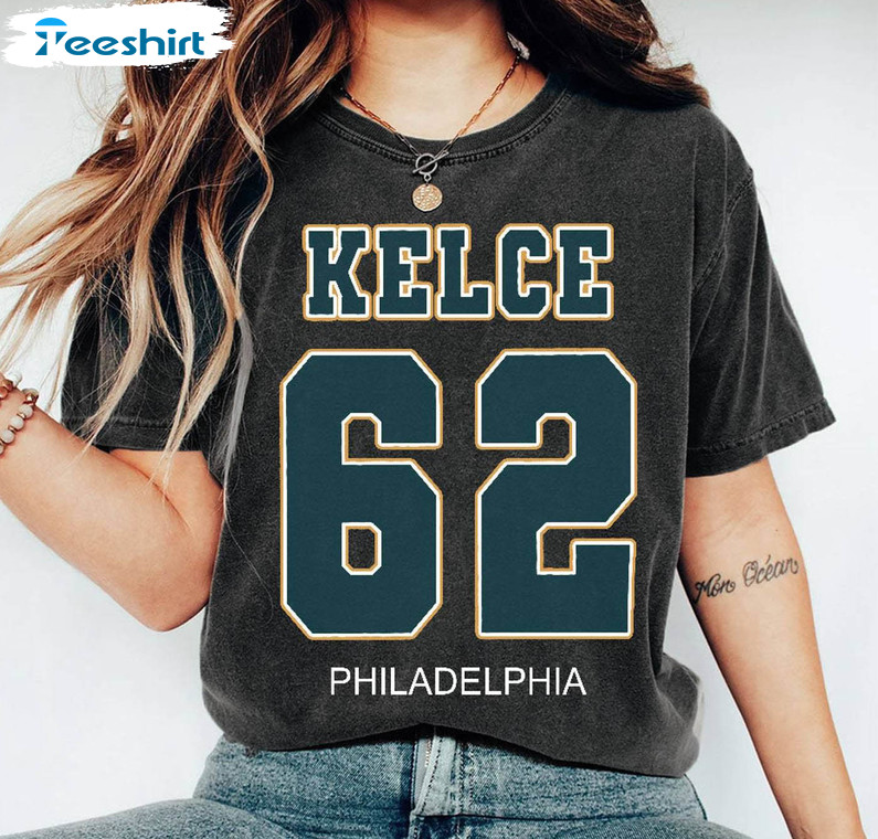 Vintage Jason Kelce 62 Football Shirt, Philad Phia Sweatshirt Hoodie