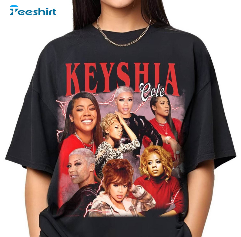 Vintage Keyshia Cole Shirt, The Love Hard Tour 2024 Concert Long Sleeve Tee Tops