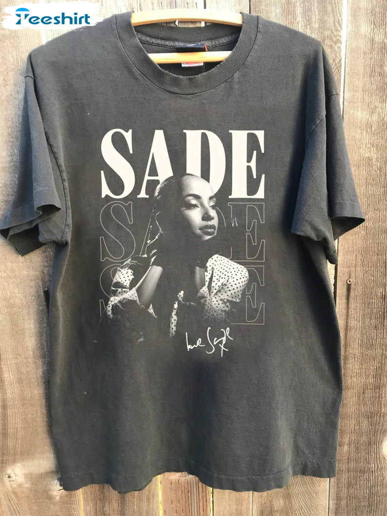 Retro Sade Adu Shirt, 80s Pop Music Gift Long Sleeve Sweater