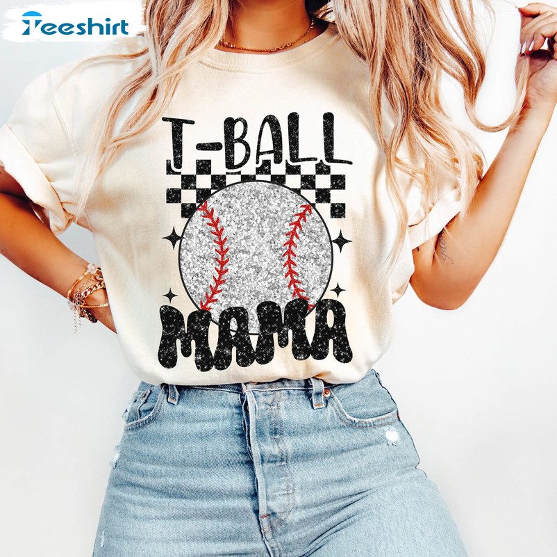 Retro T Ball Mama Shirt, Baseball Mom Hoodie Tank Top