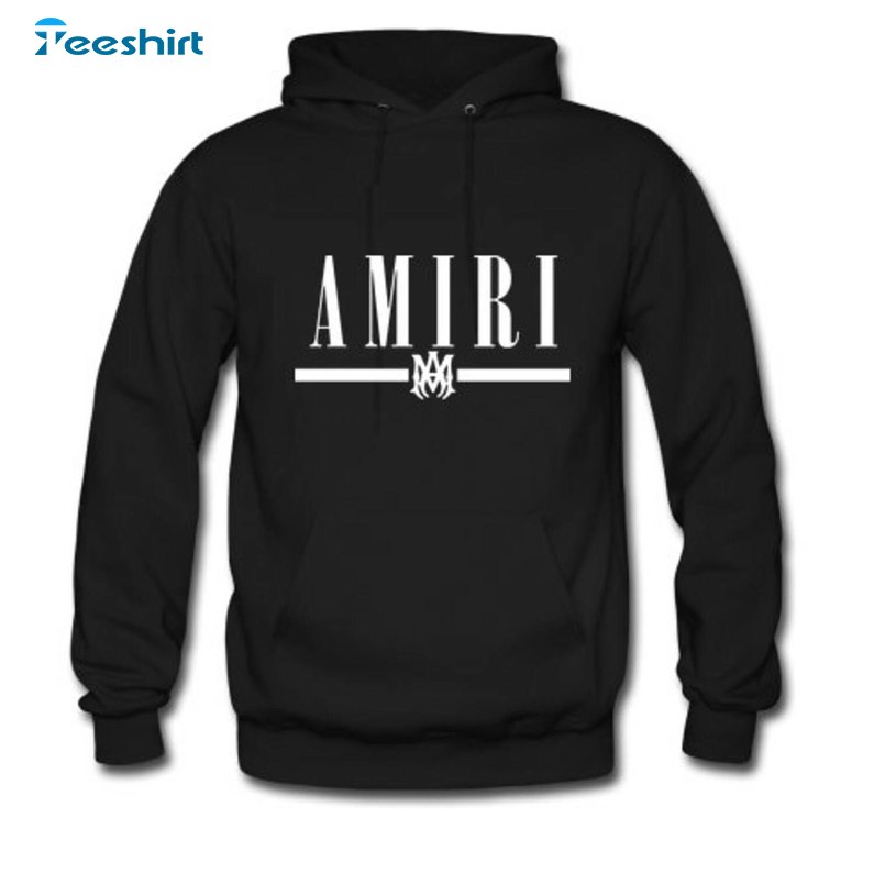 Amiri Men Classic Hoodie, Unisex Crewneck Sweatshirt Tee Tops