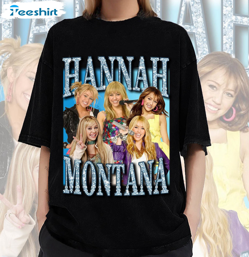 Vintage Hannah Montana Shirt, Trendy Crewneck Sweatshirt Hoodie