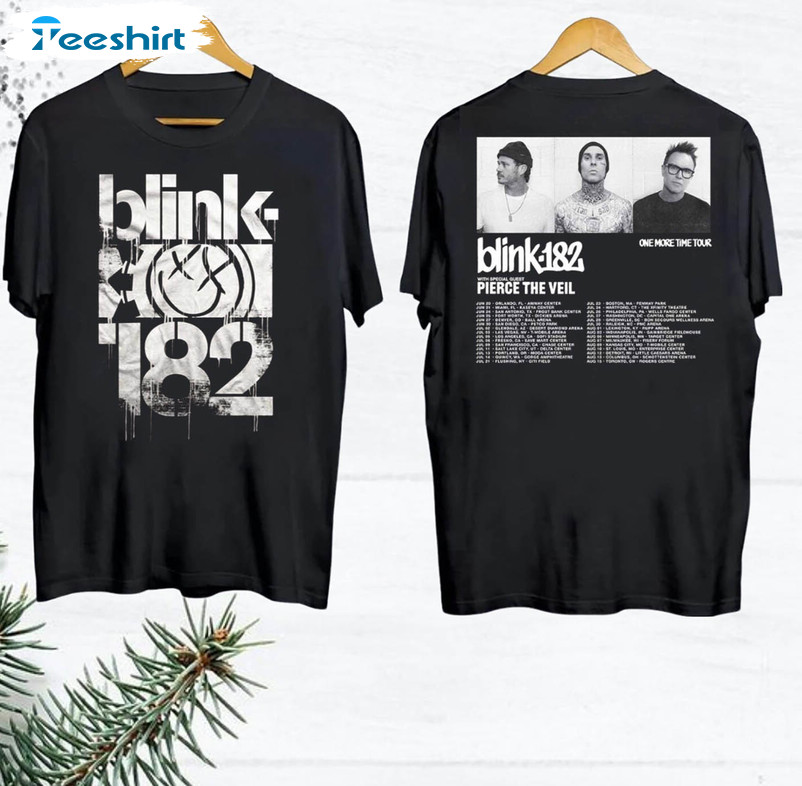 Vintage Blink 182 Shirt, One More Time 2024 Tour Hoodie Tank Top