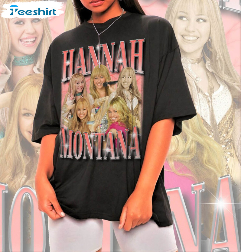 Retro Hannah Montana Shirt, Gift For Fan Long Sleeve Tank Top