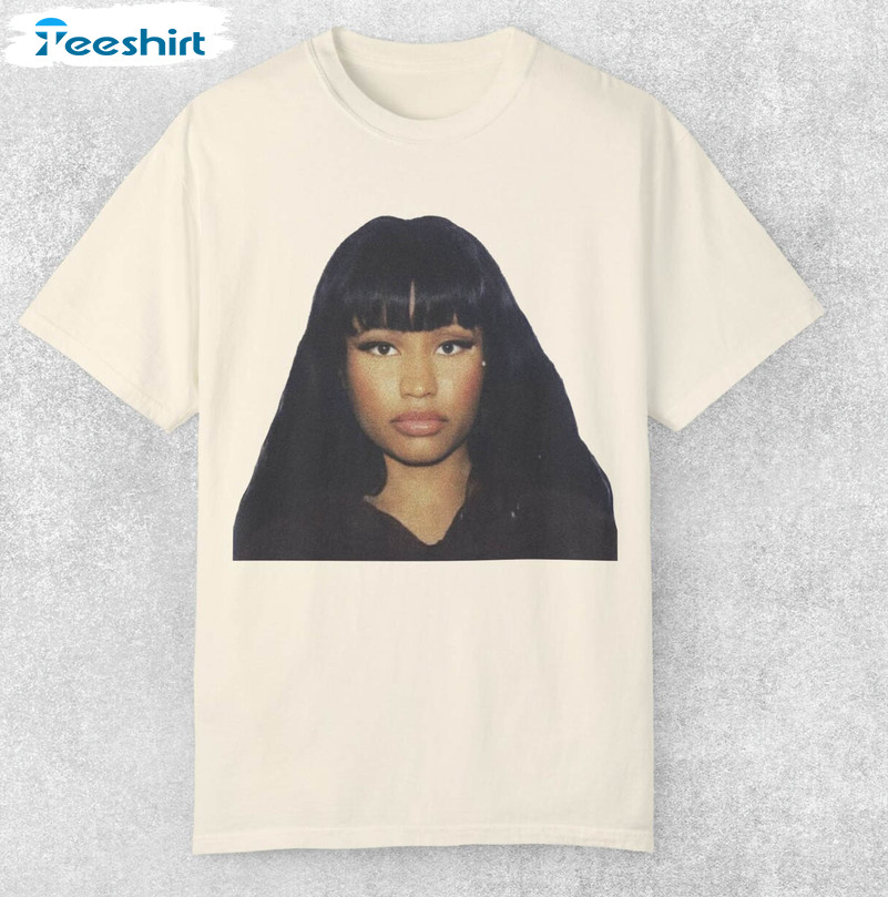 Nicki Minaj Iconic Logo Shirt, Hip Hop Style Crewneck Sweatshirt Tank Top