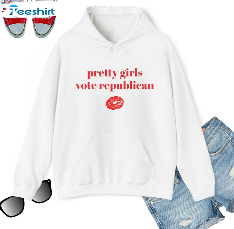 Pretty Girls Vote Republican Shirt, Unisex Hoodie Tank Top