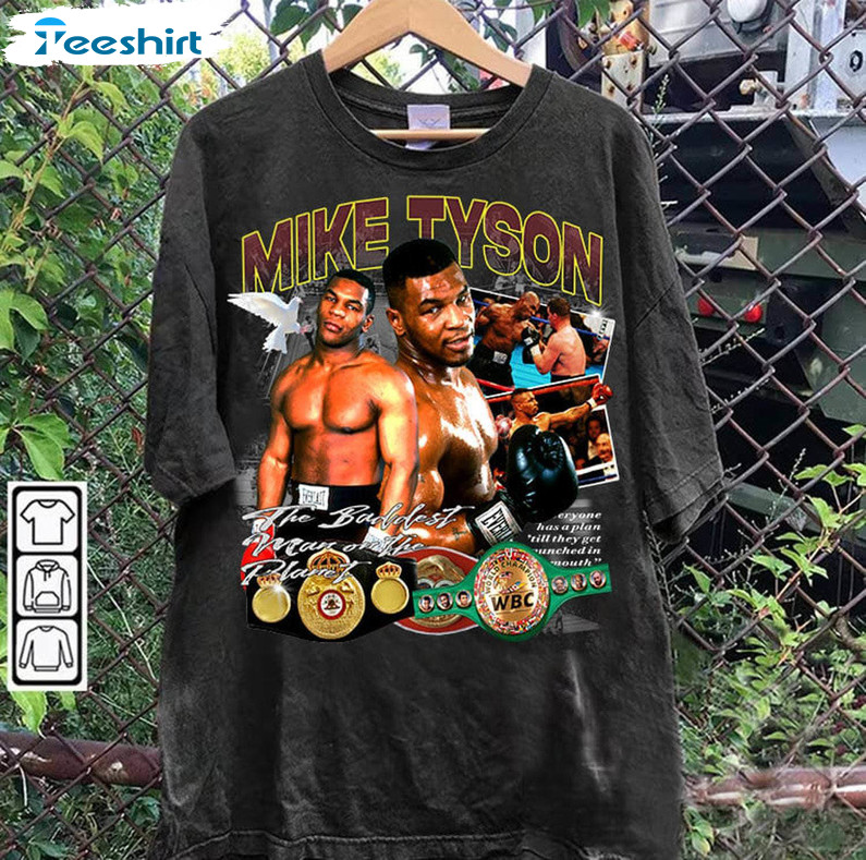 Vintage 90s Graphic Style Mike Tyson Shirt, American Hoodie Tank Top