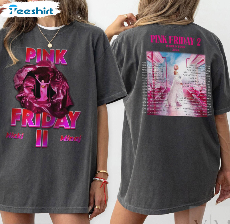 Nicki Minaj Pink Friday 2 Tour Shirt, Retro Nicki Minaj Hoodie Tank Top