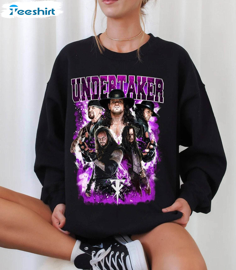 The Undertaker Vintage Shirt, Undertaker Graphic Crewneck Sweatshirt Long Sleeve