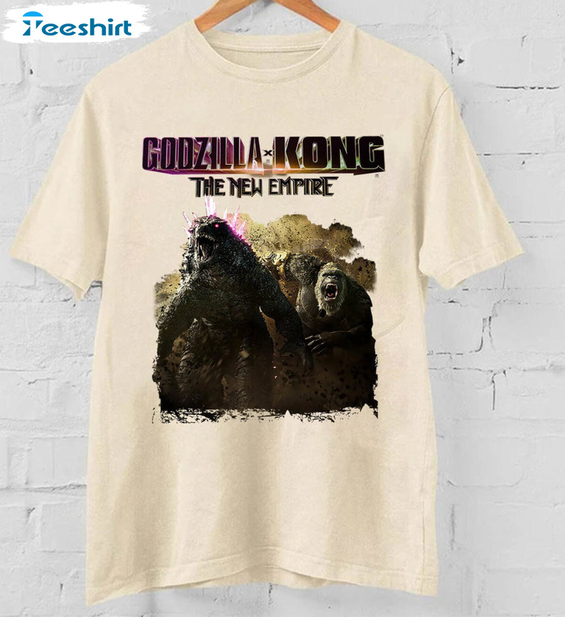 Godzilla X Kong The New Empire 2024 Shirt, Godzilla X Kong Short Sleeve Tee Tops