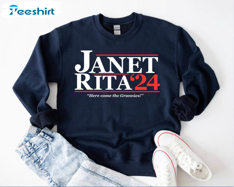 Janet Rita Trendy Shirt, Janet And Rita 24 Long Sleeve Tee Tops