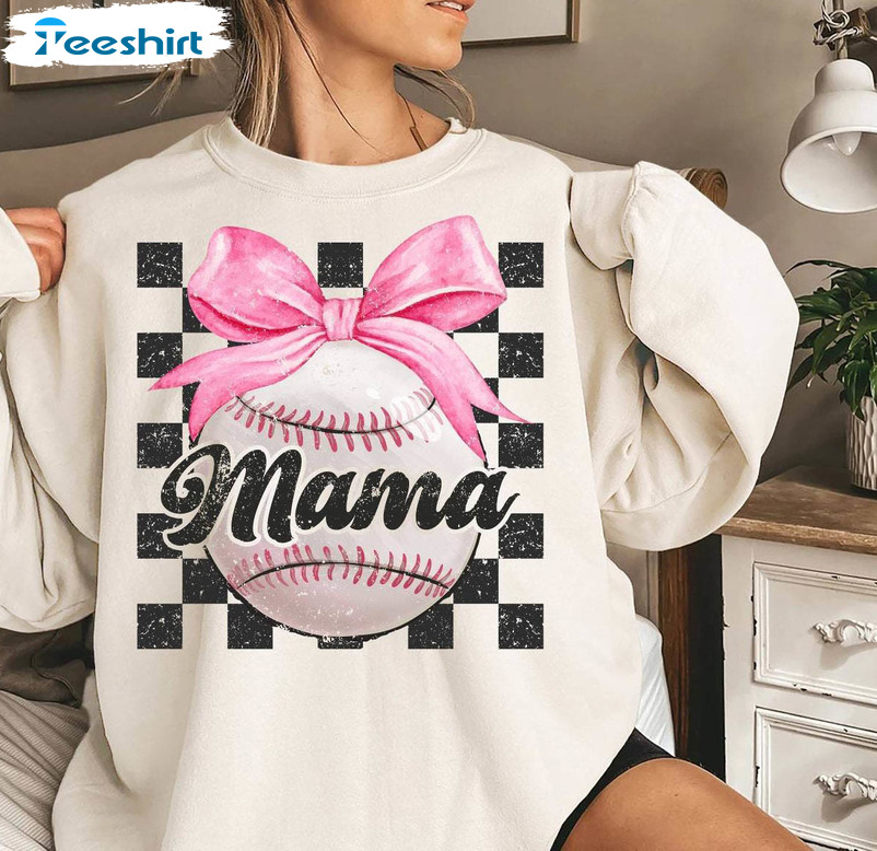 Baseball Mama Cute Shirt, Baseball Game Day Sweater T-shirt