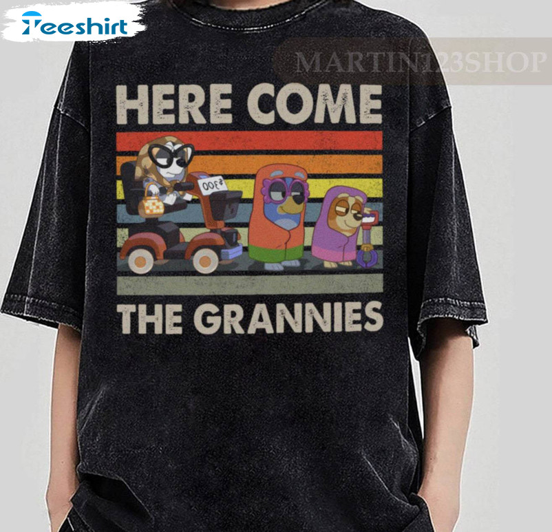 Here Come The Grannies Funny Shirt, Movies Characters Disney Trip Long Sleeve Sweater