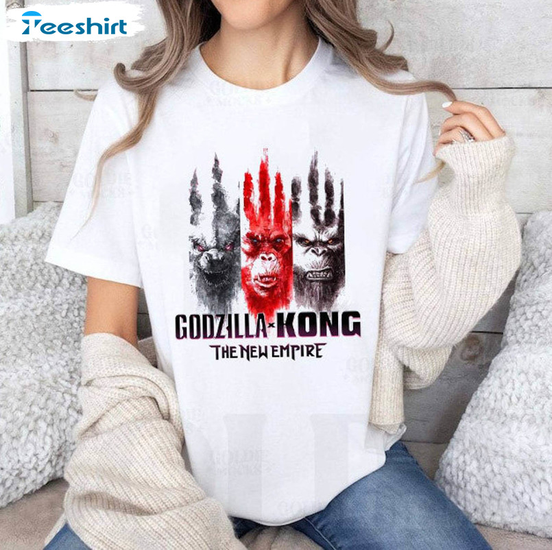 Godzilla X Kong The New Empire Trendy Shirt, Godzilla Minus One Unisex Hoodie Tee Tops