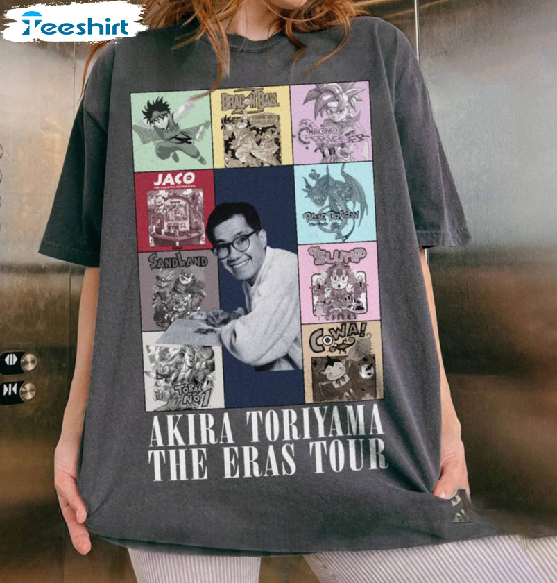 Akira Toriyama Vintage Shirt, Comfort Akira Toriyama 1955 To 2024 Short Sleeve Long Sleeve
