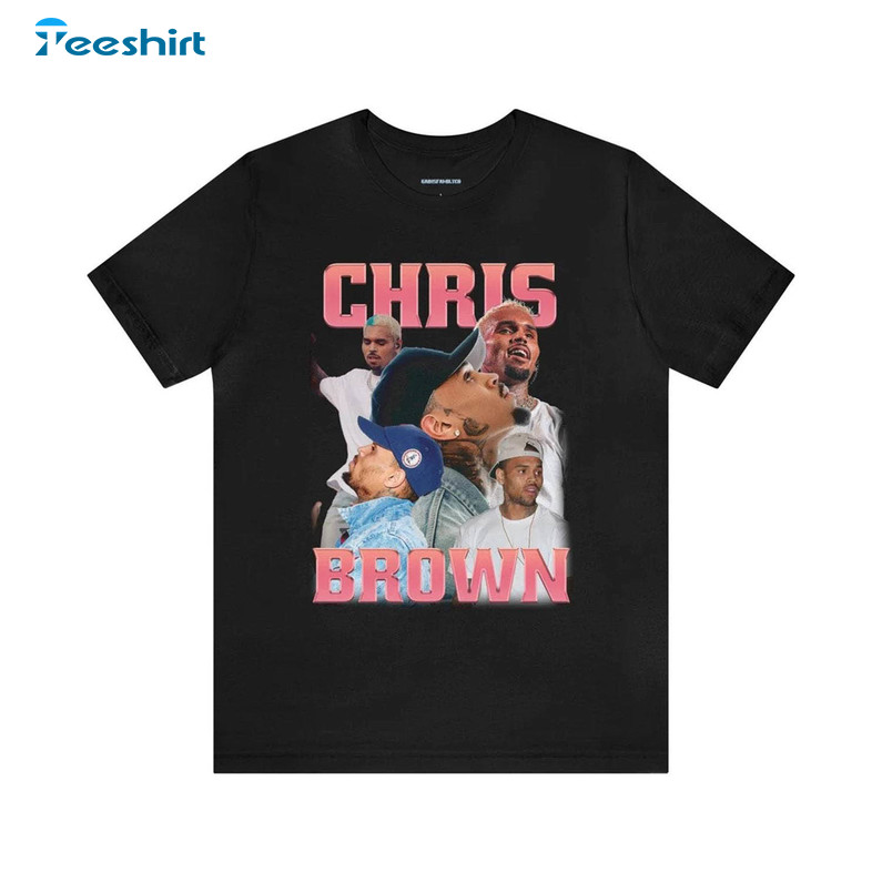 Chris Brown Vintage Shirt, Vintage Cheap Short Sleeve Hoodie