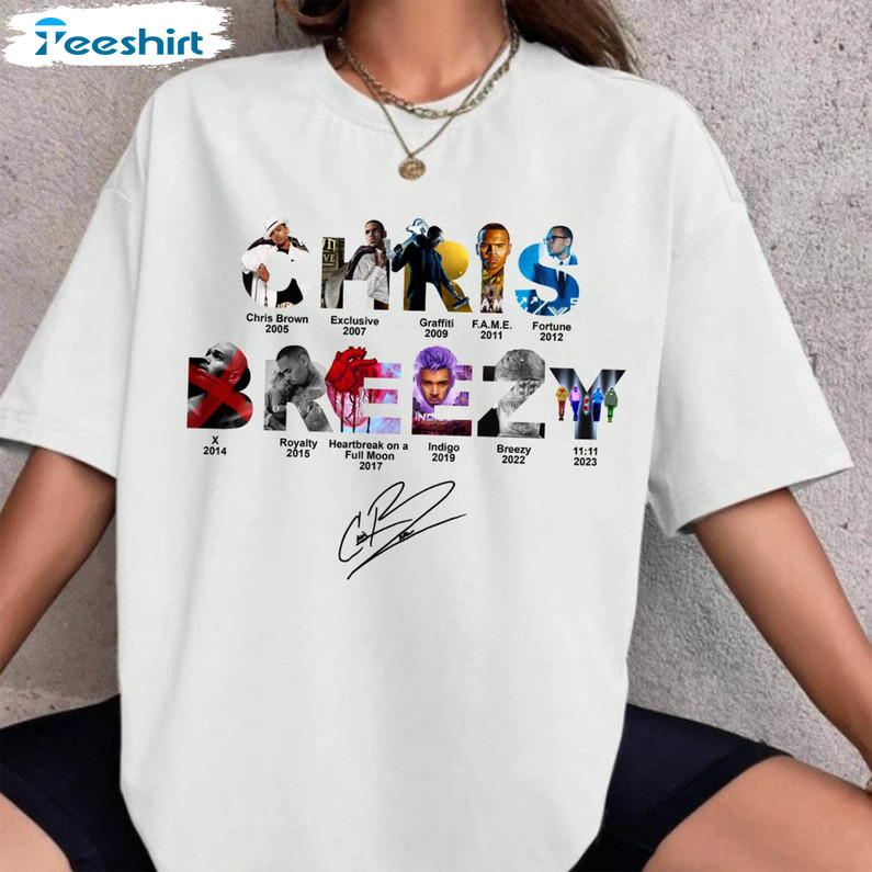 Chriis Brezy Full Albums Shirt, Chris Brown Breezy Long Sleeve T-shirt