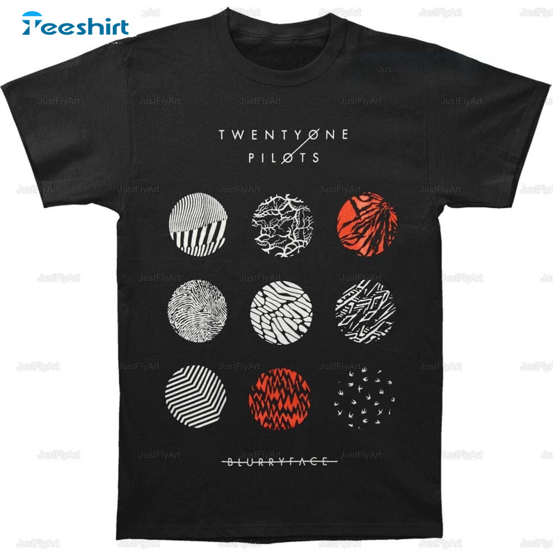 Twenty One Pilots S Blurry Face Shirt, Twenty One Pilot Short Sleeve Hoodie