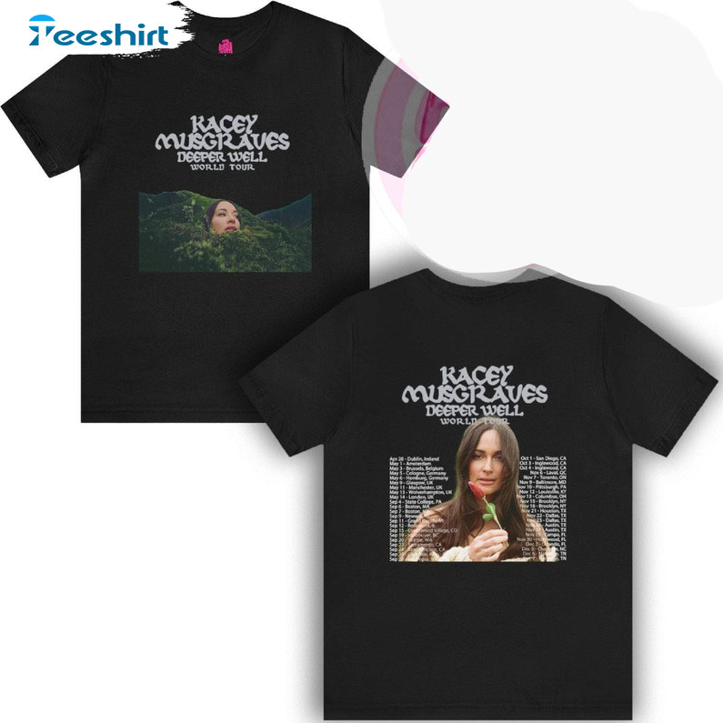 Deeper Well World 2024 Tour Trendy Shirt, Kacey Musgraves Crewneck Sweatshirt Tee Tops