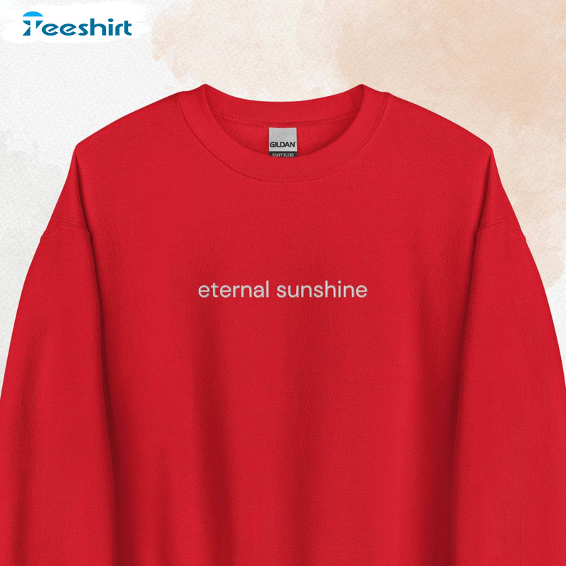 Eternal Sunshine Shirt, Trendy Music Short Sleeve Crewneck Sweatshirt