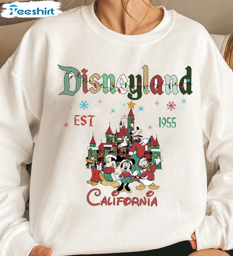 Disneyland Est 1955 California Shirt - Disney Christmas Sweatshirt Short Sleeve