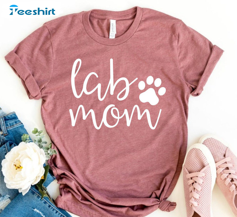 Lab Mom Trendy Shirt - Labrador Retriever Sweatshirt Long Sleeve